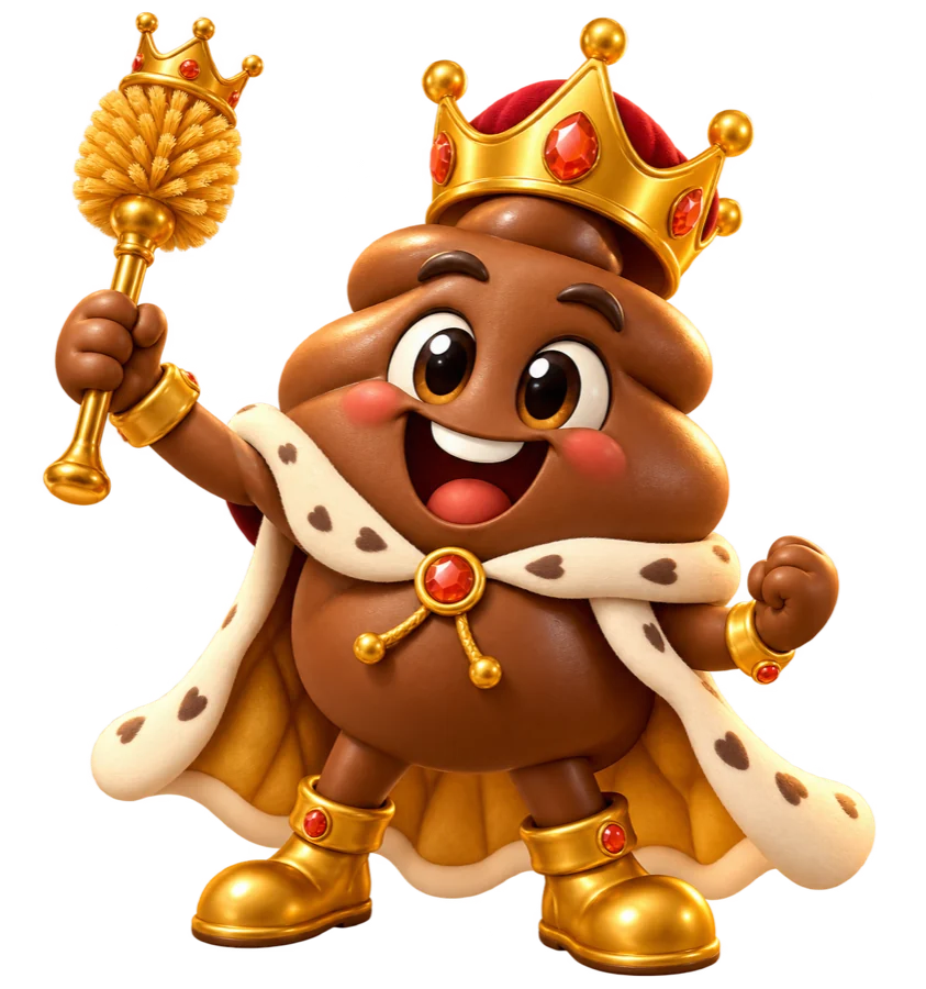 Poop King coronado, el nivel final